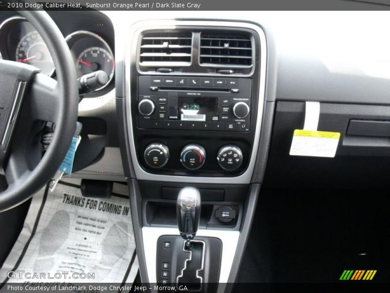 Sunburst Orange Pearl / Dark Slate Gray 2010 Dodge Caliber Heat