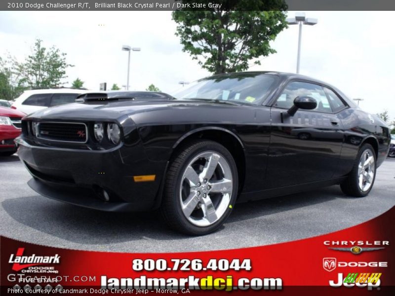 Brilliant Black Crystal Pearl / Dark Slate Gray 2010 Dodge Challenger R/T