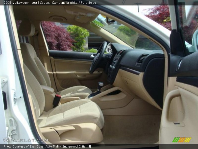 Campanella White / Pure Beige 2008 Volkswagen Jetta S Sedan
