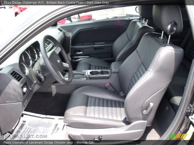 Brilliant Black Crystal Pearl / Dark Slate Gray 2010 Dodge Challenger R/T