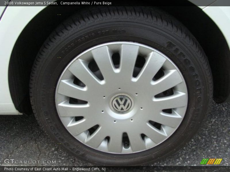 Campanella White / Pure Beige 2008 Volkswagen Jetta S Sedan