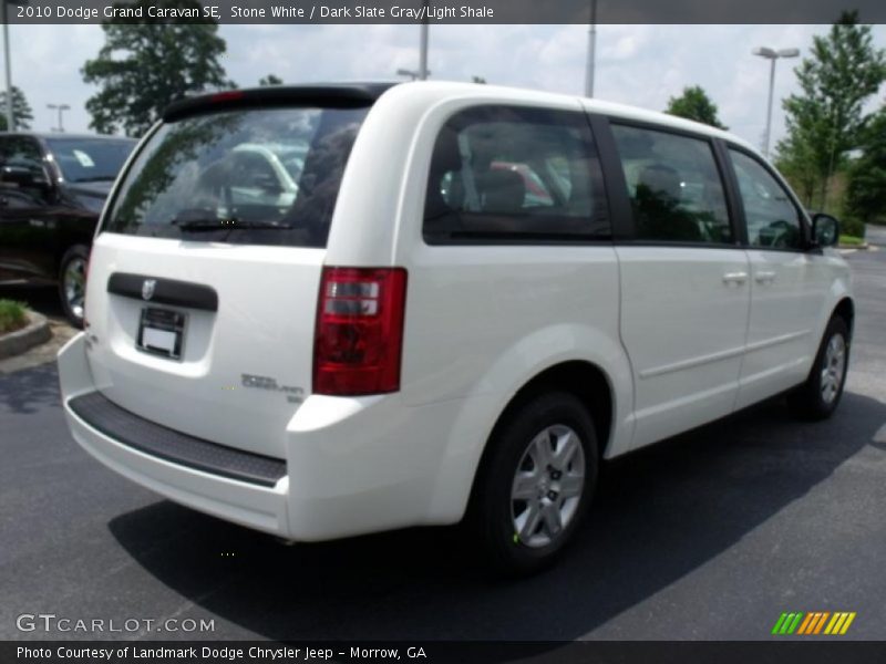 Stone White / Dark Slate Gray/Light Shale 2010 Dodge Grand Caravan SE
