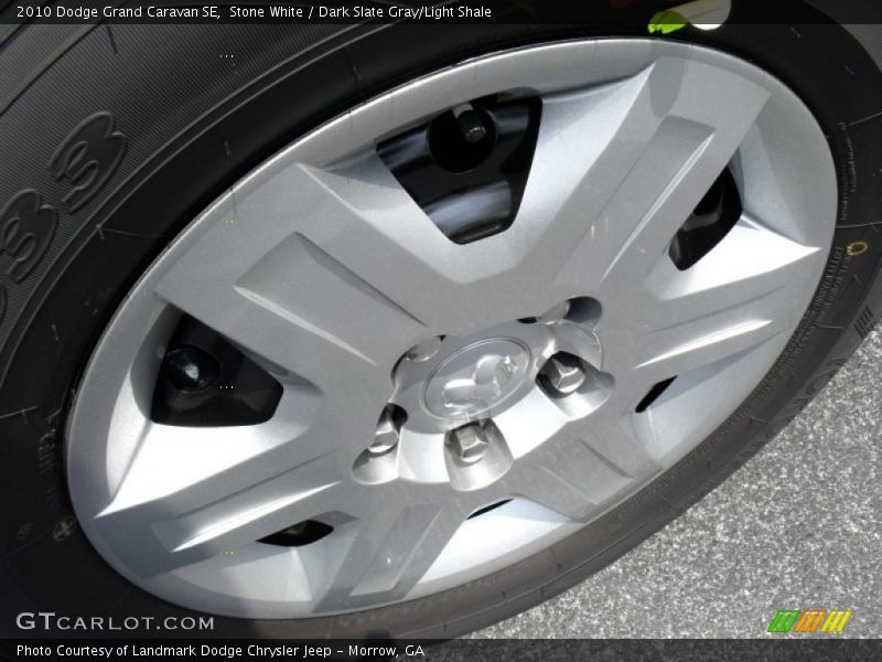 Stone White / Dark Slate Gray/Light Shale 2010 Dodge Grand Caravan SE