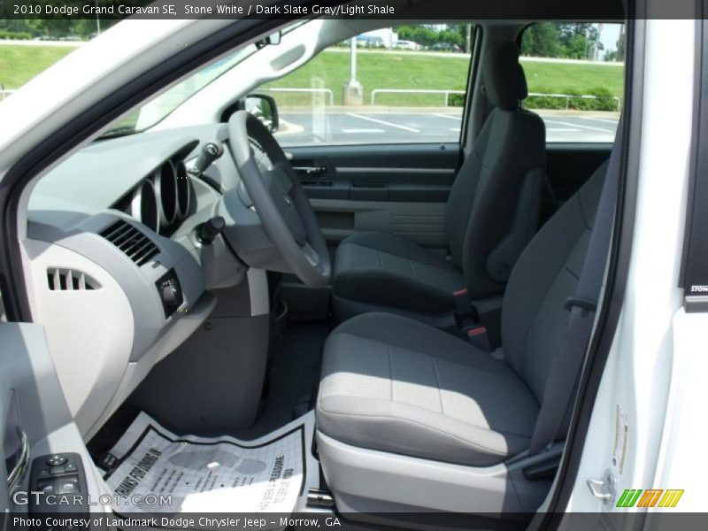 Stone White / Dark Slate Gray/Light Shale 2010 Dodge Grand Caravan SE