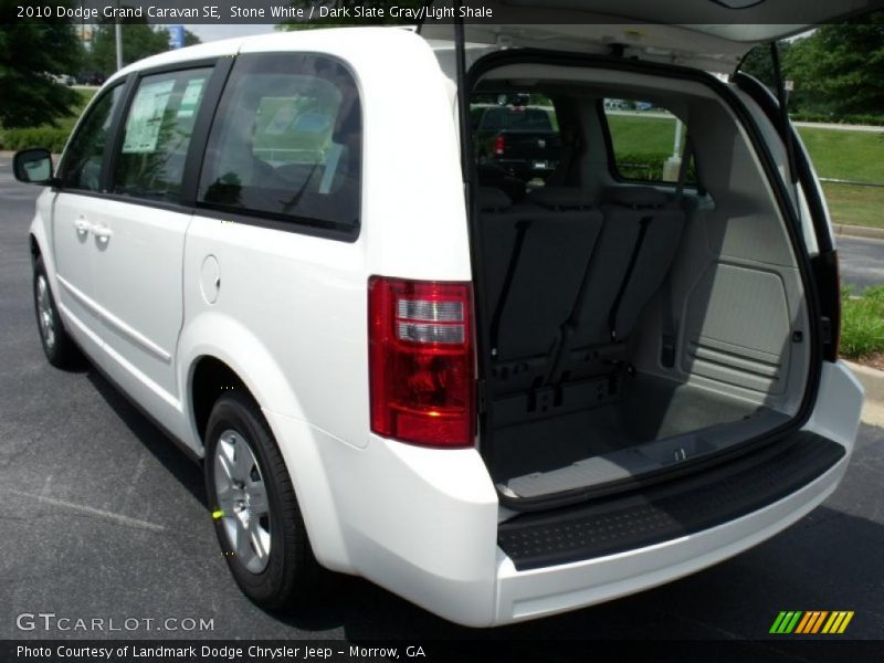 Stone White / Dark Slate Gray/Light Shale 2010 Dodge Grand Caravan SE