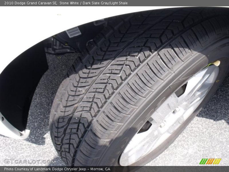 Stone White / Dark Slate Gray/Light Shale 2010 Dodge Grand Caravan SE