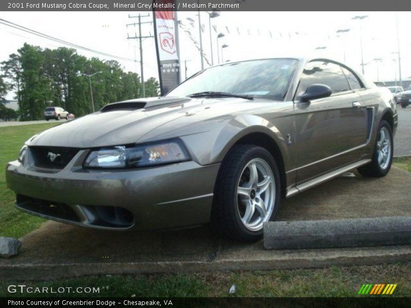 Mineral Grey Metallic / Medium Parchment 2001 Ford Mustang Cobra Coupe