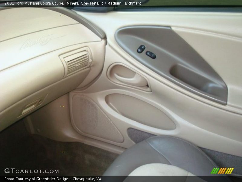 Mineral Grey Metallic / Medium Parchment 2001 Ford Mustang Cobra Coupe