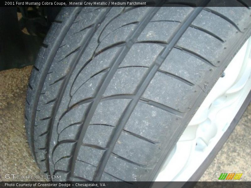 Mineral Grey Metallic / Medium Parchment 2001 Ford Mustang Cobra Coupe