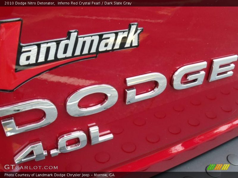 Inferno Red Crystal Pearl / Dark Slate Gray 2010 Dodge Nitro Detonator