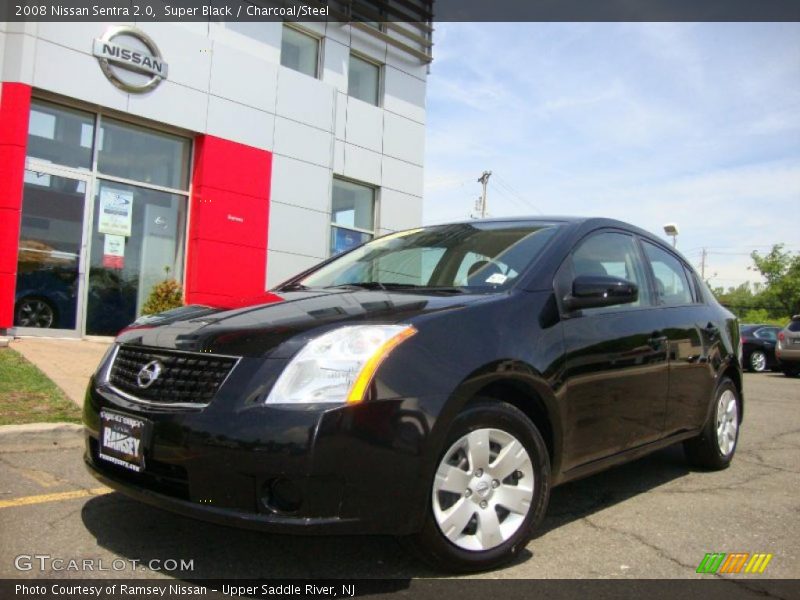 Super Black / Charcoal/Steel 2008 Nissan Sentra 2.0