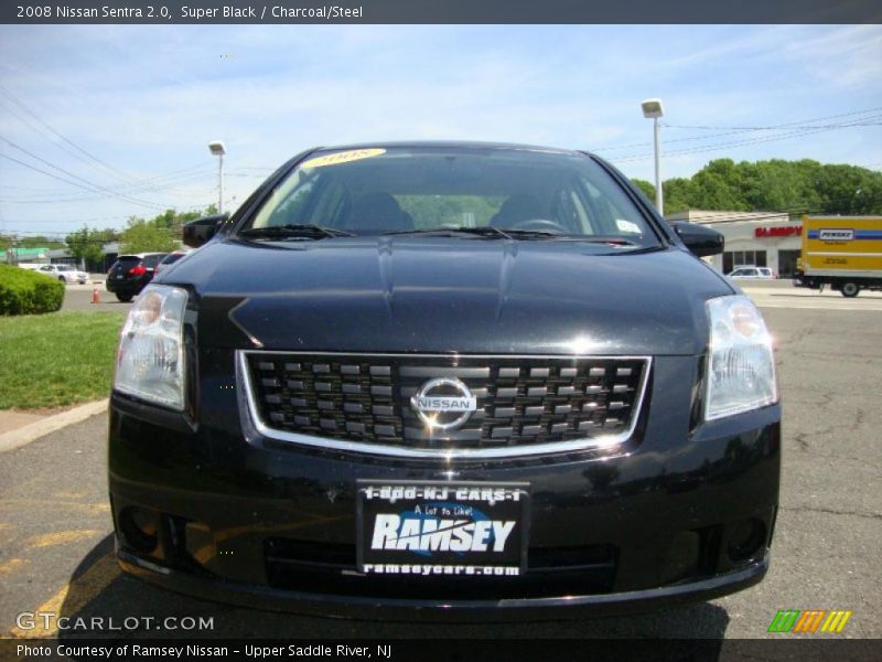 Super Black / Charcoal/Steel 2008 Nissan Sentra 2.0