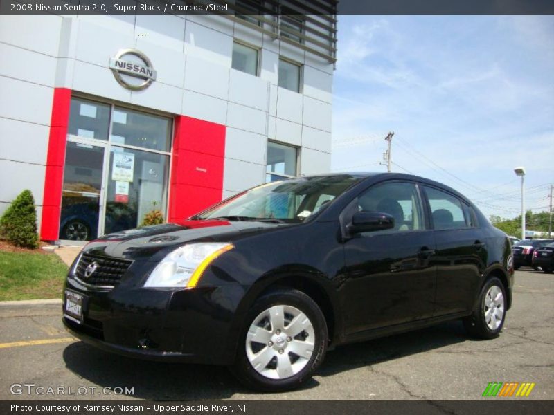 Super Black / Charcoal/Steel 2008 Nissan Sentra 2.0