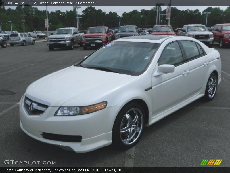 White Diamond Pearl / Parchment 2006 Acura TL 3.2