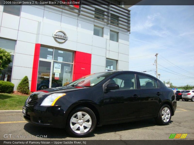 Super Black / Charcoal/Steel 2008 Nissan Sentra 2.0