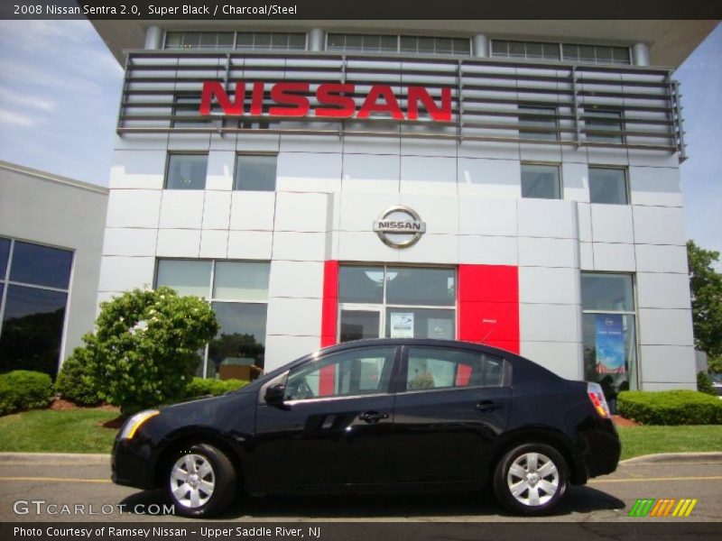 Super Black / Charcoal/Steel 2008 Nissan Sentra 2.0