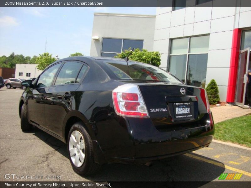Super Black / Charcoal/Steel 2008 Nissan Sentra 2.0
