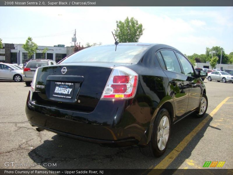 Super Black / Charcoal/Steel 2008 Nissan Sentra 2.0