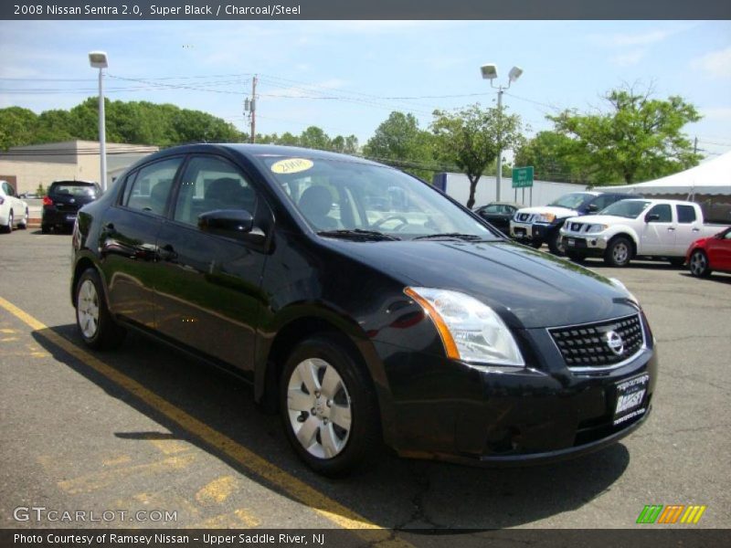 Super Black / Charcoal/Steel 2008 Nissan Sentra 2.0