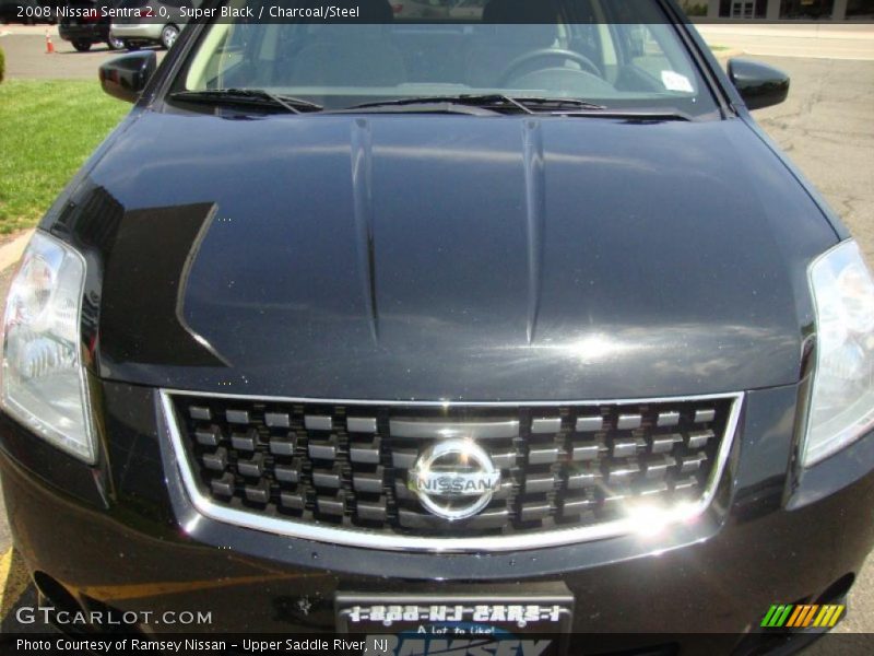 Super Black / Charcoal/Steel 2008 Nissan Sentra 2.0