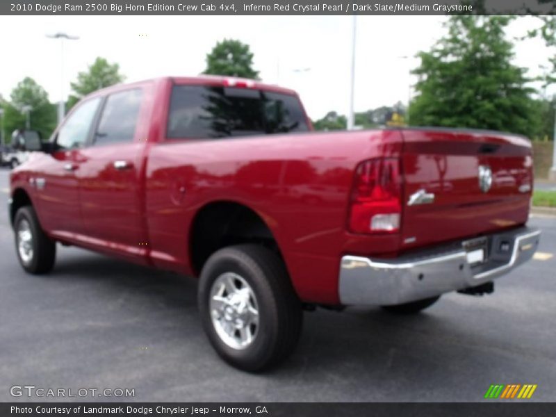 Inferno Red Crystal Pearl / Dark Slate/Medium Graystone 2010 Dodge Ram 2500 Big Horn Edition Crew Cab 4x4