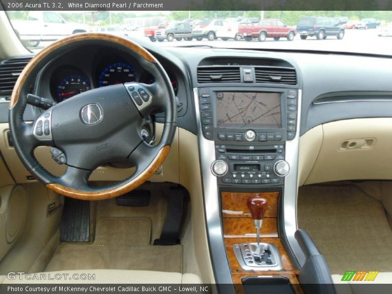 White Diamond Pearl / Parchment 2006 Acura TL 3.2
