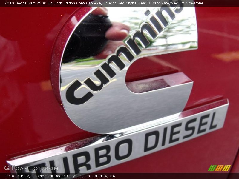 Inferno Red Crystal Pearl / Dark Slate/Medium Graystone 2010 Dodge Ram 2500 Big Horn Edition Crew Cab 4x4