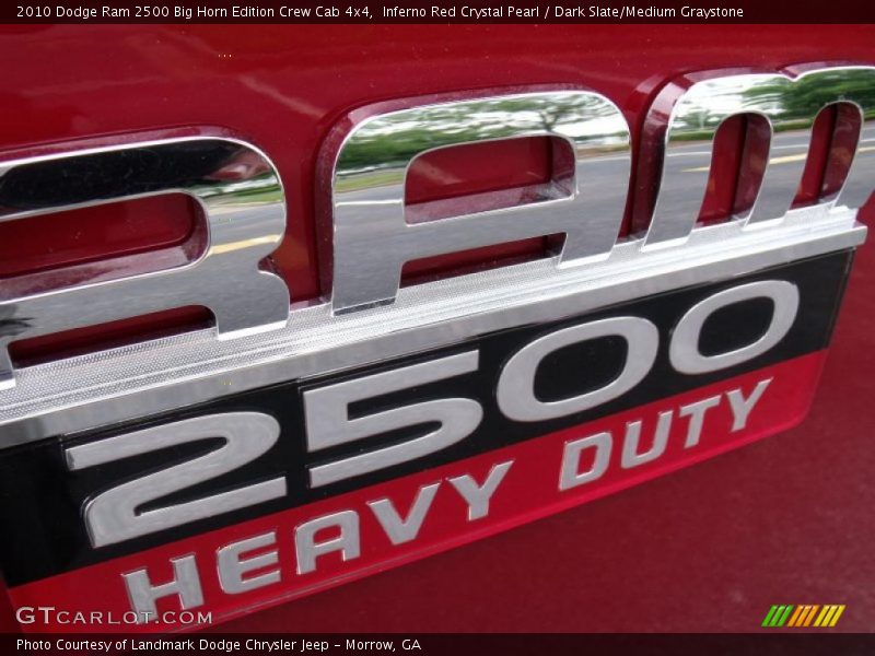 Inferno Red Crystal Pearl / Dark Slate/Medium Graystone 2010 Dodge Ram 2500 Big Horn Edition Crew Cab 4x4
