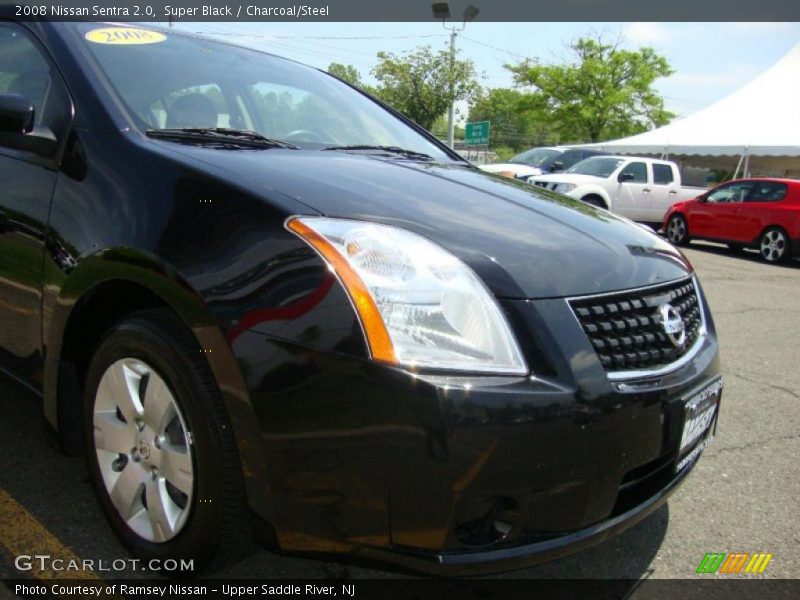 Super Black / Charcoal/Steel 2008 Nissan Sentra 2.0
