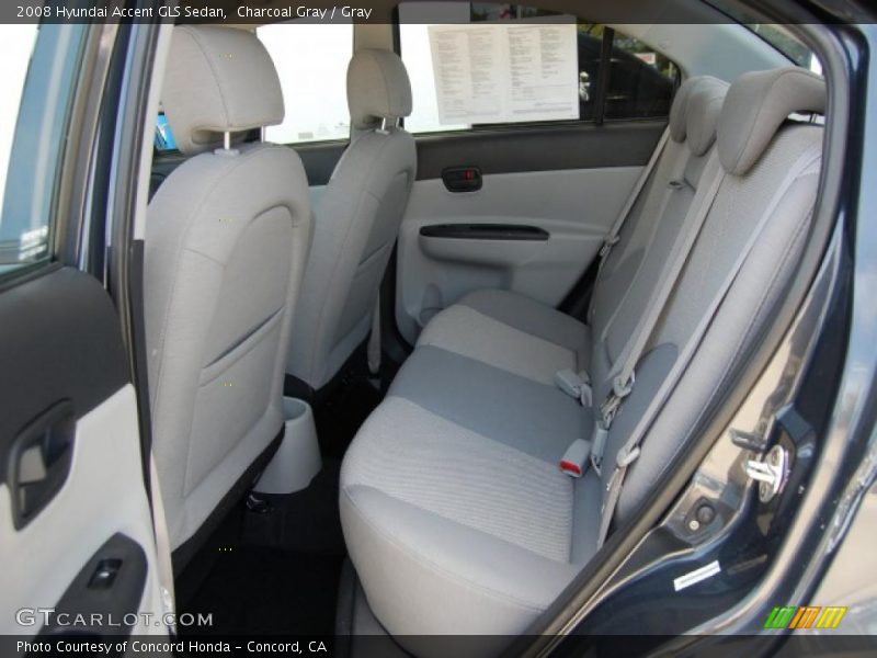 Charcoal Gray / Gray 2008 Hyundai Accent GLS Sedan