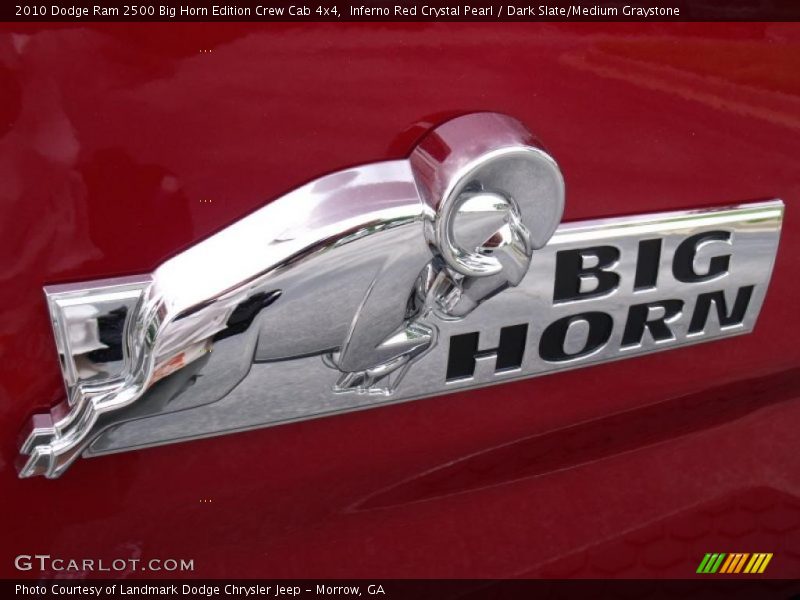 Inferno Red Crystal Pearl / Dark Slate/Medium Graystone 2010 Dodge Ram 2500 Big Horn Edition Crew Cab 4x4