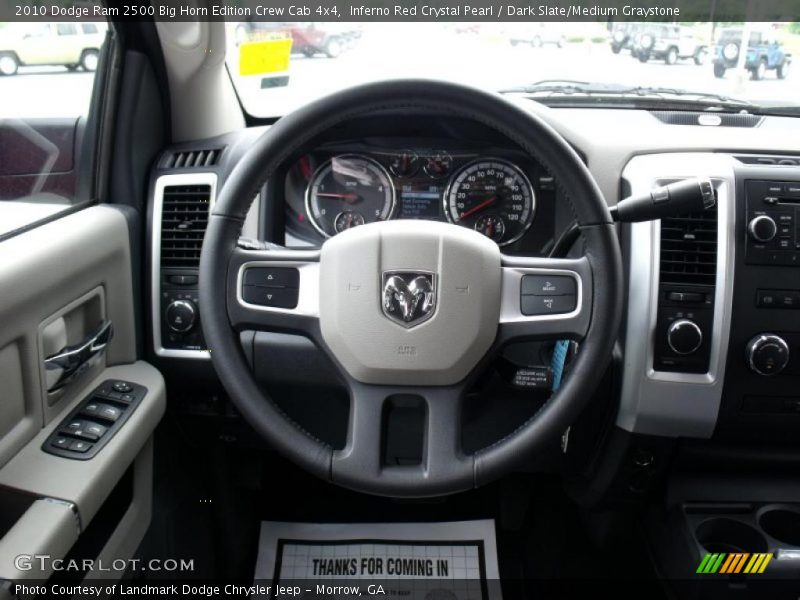 Inferno Red Crystal Pearl / Dark Slate/Medium Graystone 2010 Dodge Ram 2500 Big Horn Edition Crew Cab 4x4