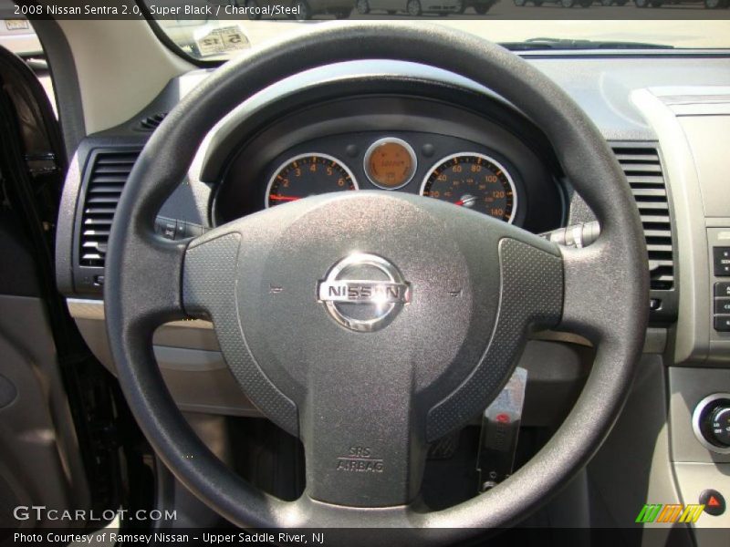 Super Black / Charcoal/Steel 2008 Nissan Sentra 2.0