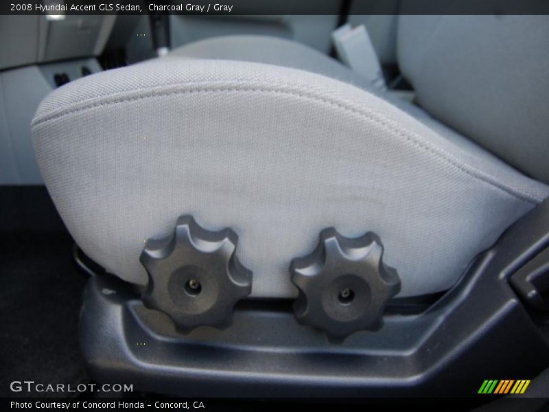 Charcoal Gray / Gray 2008 Hyundai Accent GLS Sedan