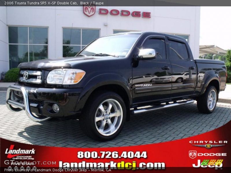 Black / Taupe 2006 Toyota Tundra SR5 X-SP Double Cab