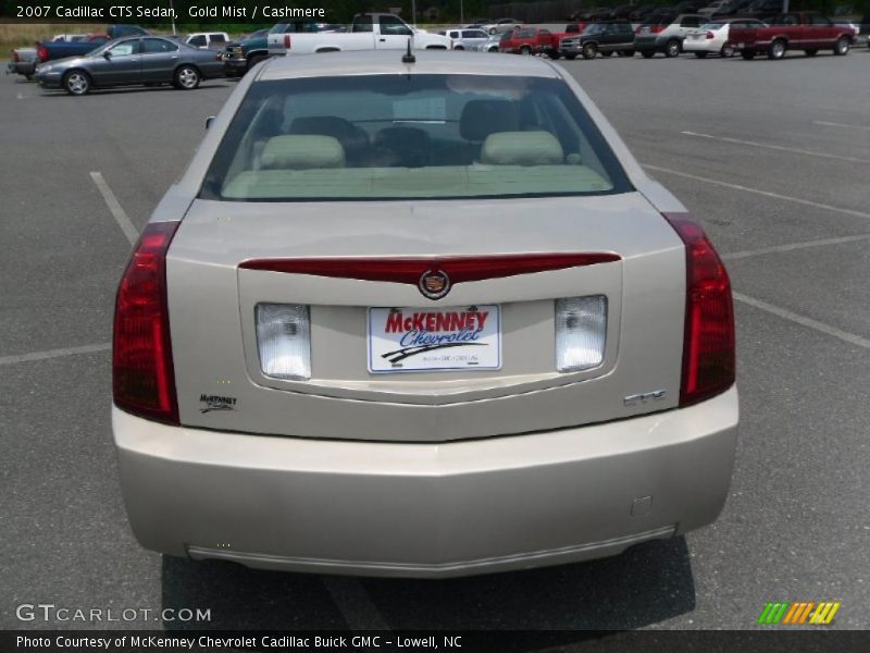 Gold Mist / Cashmere 2007 Cadillac CTS Sedan