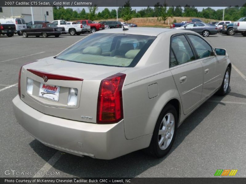 Gold Mist / Cashmere 2007 Cadillac CTS Sedan