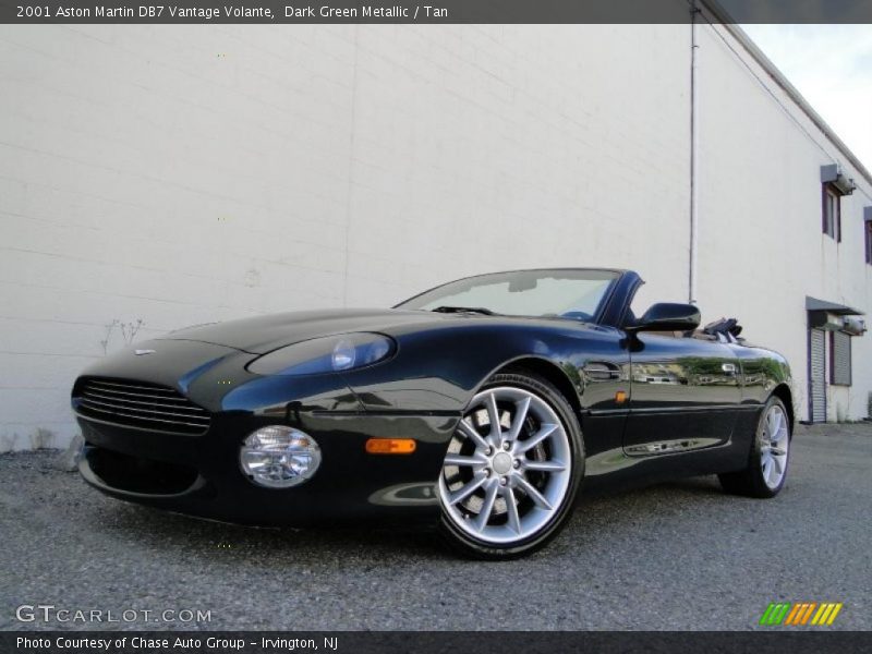 Dark Green Metallic / Tan 2001 Aston Martin DB7 Vantage Volante