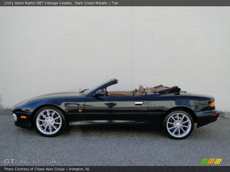 Dark Green Metallic / Tan 2001 Aston Martin DB7 Vantage Volante