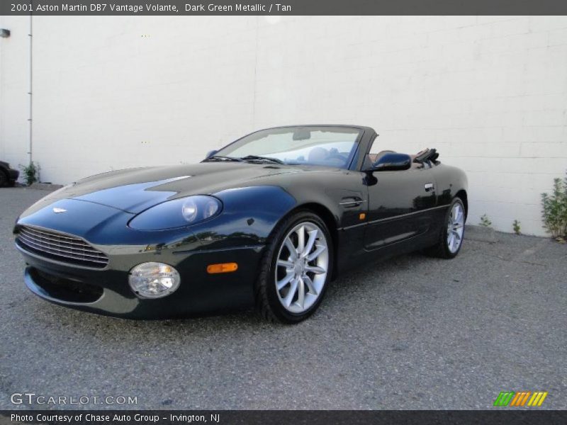 Dark Green Metallic / Tan 2001 Aston Martin DB7 Vantage Volante