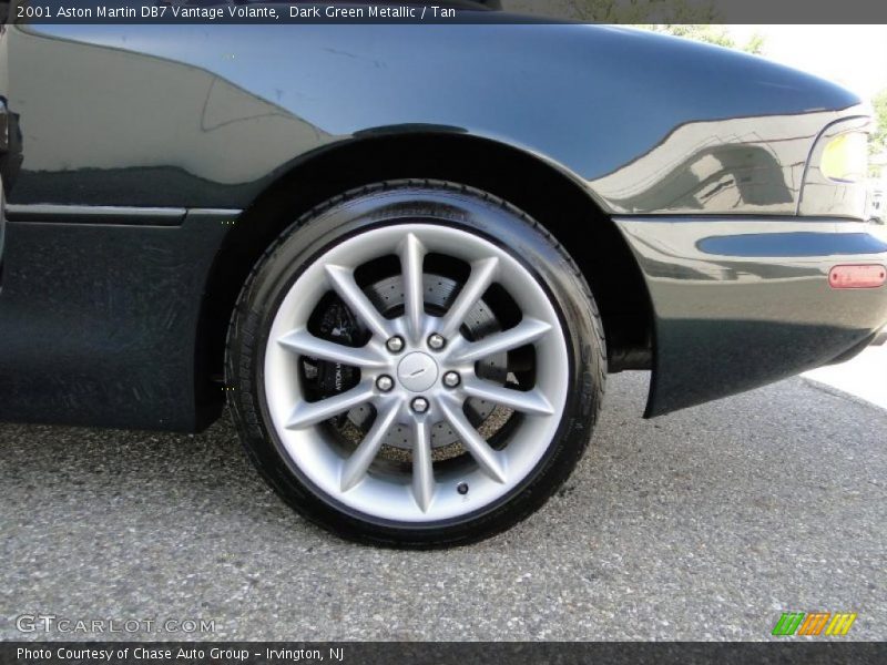 Dark Green Metallic / Tan 2001 Aston Martin DB7 Vantage Volante