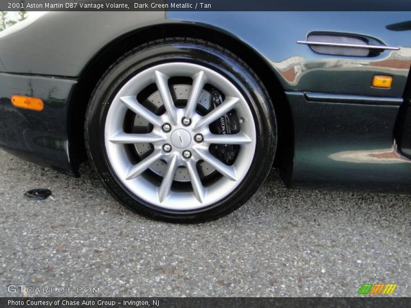 Dark Green Metallic / Tan 2001 Aston Martin DB7 Vantage Volante