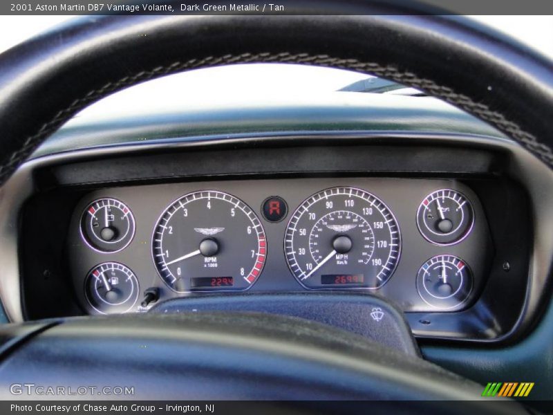Dark Green Metallic / Tan 2001 Aston Martin DB7 Vantage Volante
