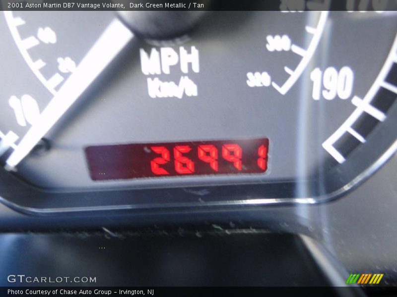 Dark Green Metallic / Tan 2001 Aston Martin DB7 Vantage Volante