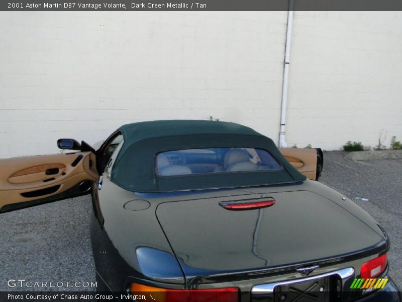 Dark Green Metallic / Tan 2001 Aston Martin DB7 Vantage Volante