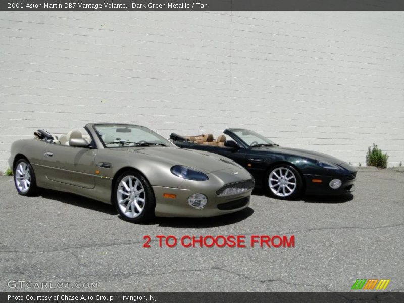 Dark Green Metallic / Tan 2001 Aston Martin DB7 Vantage Volante