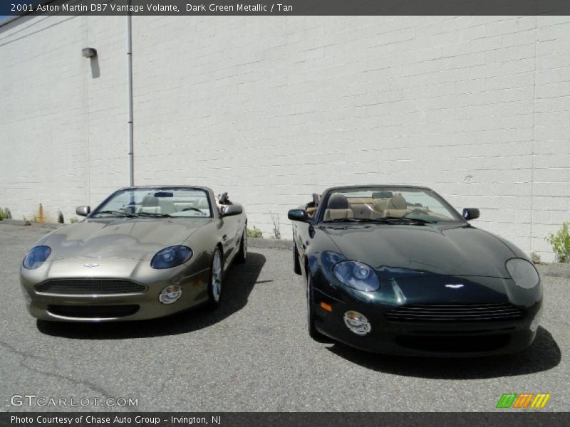 Dark Green Metallic / Tan 2001 Aston Martin DB7 Vantage Volante