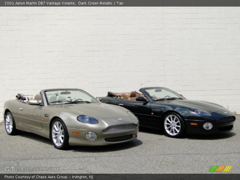 Dark Green Metallic / Tan 2001 Aston Martin DB7 Vantage Volante