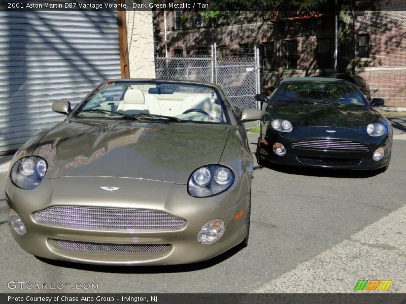 Dark Green Metallic / Tan 2001 Aston Martin DB7 Vantage Volante