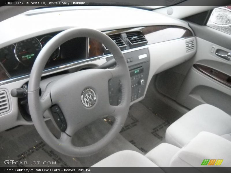 White Opal / Titanium 2008 Buick LaCrosse CX